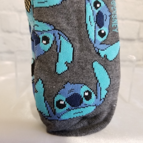 Disney Lilo and Stitch Scrump Character No Show Socks 5 Pair Set New - Picture 2 of 13